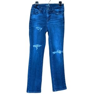 Time and Tru Straight Jeans Distressed Stretch 4